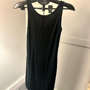 hinge Black Scoop Neck Tank Dress